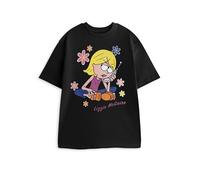 Disney Lizzie McGuire Damen-T-Shirt mit kurzen Ärmeln, schwarz | T-Shirt mit Rundhalsausschnitt und Grafik | Freizeitkleidung Merchandise - Groß