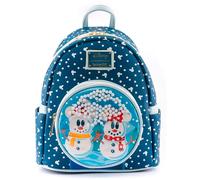 Disney Loungefly Rucksack Mickey & Minnie Schneemann 26 cm Blau