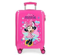 Joumma Bags für Männer/Jungen. 2051722 Minnie Love 34L / -38x55x20cm starrer Kabinentasche (OSFA), Lässig, Rosa, ABS/Polykarbonat, Kinderbek