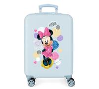 Disney Love Minnie Kabinenkoffer Rosa 37x55x20 cms Hartschalen ABS Kombinationsschloss 32L 2,5Kgs 4 Doppelräder Handgepäck Blau