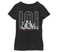 Disney Mädchen 101 Dalmations One Oh One Spots T-shirt T-Shirt, Schwarz, XL