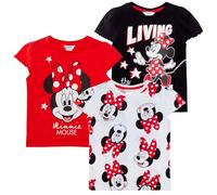 Disney Mädchen 3er-Pack Minnie Mouse T-Shirts 9-10 Jahre