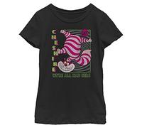 Disney Mädchen Alice in Wonderland were Mad Here T-Shirt, Schwarz, XS