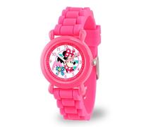 Disney Mädchen Analog Quarz Uhr mit Silikon Armband WDS000006