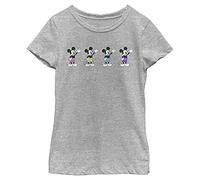 Disney Mädchen Classic Mickey Neon Pants T-Shirt, Athletic Heather, XS