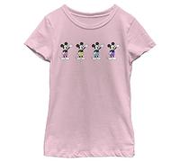 Disney Mädchen Classic Mickey Neon Pants T-Shirt, Rosa, XS