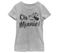 Disney Mädchen Classic Mickey Oh Minnie T-shirt T-Shirt, Athletic Heather, S