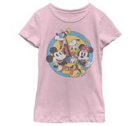Disney Mädchen Classic Mickey Original Buddies T-Shirt, Rosa, XS