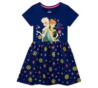 Disney Mädchen Die Eiskönigin Kleid Frozen Blau, 128(7-8J)