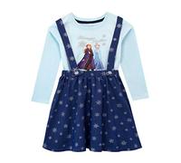 Disney Mädchen Die Eiskönigin Trägerkleid und Top Frozen Blau 134