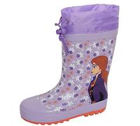 Disney Mädchen Frozen 2 Tie Top Gummistiefel Kinder Elsa Anna Gummistiefel Regen Schnee Schuhe, Flieder, 29 EU