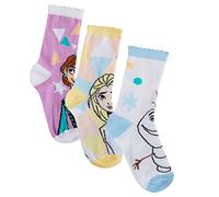Disney Mädchen Frozen 3er-Pack Socken Kinder ELSA Multipack-Söckchen als Geschenk für Kinder