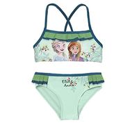 Disney Mädchen Frozen Badeanzug Bikini-Set, Turquo, 4 Jahre