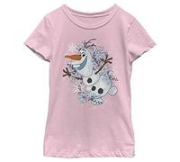 Disney Mädchen Frozen Olaf Dream T-shirt T-Shirt, Rosa, XS