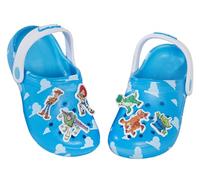Disney Mädchen Jungen Toy Story Clogs Sandalen mit Charms Kinder Buzz Woody Indoor Outdoor Schuhe Sliders mit Knöchelriemen, Blue Cloud, 27 EU