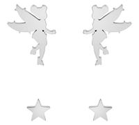 Disney Mädchen-Kinderohrring Edelstahl One Size, Silber 32021127