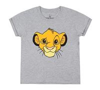 Disney Mädchen König der Löwen Simba T-Shirt, grau, 7-8 Jahre