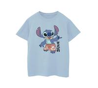 Disney Mädchen Lilo & Stitch Bermuda-Shorts T-Shirt aus Baumwolle (Babyblau) 5-6A / 110-116cm