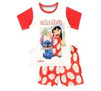 Disney Mädchen Lilo und Stitch Schlafanzug Rot 110