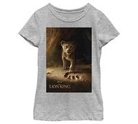 Disney Mädchen Lion King - Simba Poster T-Shirt T-Shirt, Athletic Heather, XS