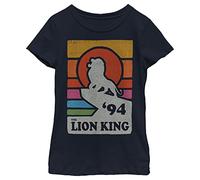 Disney Mädchen Lion King Vintage Pride T-shirt T-Shirt, Navy, XL