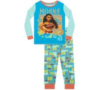 Disney Mädchen Moana Schlafanzug Slim Fit Mehrfarbig 146