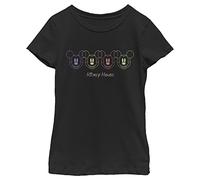 Disney Mädchen Neon Faces T-Shirt, S