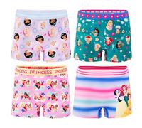 Disney Mädchen Princess Underwear with Cinderella, Belle, Ariel, Aurora and More in Sizes 2/3t-8 Retroshorts, 4er-Pack Prinzessinnen-Shorts, 6