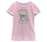 Disney Mädchen Princesses Vintage Princess Group Short Sleeve T-shirt T-Shirt, Rosa, XS