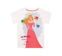 Disney Mädchen Prinzessin Dornröschen T-Shirt Aurora Weiß 104