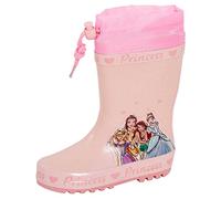 Disney Mädchen Prinzessin Krawatte Top Gummistiefel Warm Gefüttert Gummistiefel Kinder Schneeschuhe, rose, 30 EU