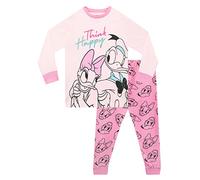 Disney Mädchen Schlafanzug Donald and Daisy Duck Rosa 128