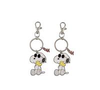 Disney Schlüsselanhänger-Set Peanuts Snoopy BFF – Weiß, Gelb, Silber, Schwarz/Weiß – One Size