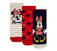 Disney Mädchen Socken Packung mit 3 Minnie Mouse Mehrfarbig 37/40