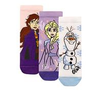 Disney Mädchen Socken Packung mit 3 Stück Frozen Mehfarbig 24-26