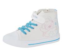 Disney Mädchen Stitch Hi Top Sneaker Canvas Pumps Kinder Teens Stitch & Angel Reißverschluss Sportschuhe, multi, 33 EU