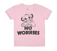 Disney Mädchen T-Shirt König der Löwen No Worries Gr. 12-14 Jahre, Hellrosa