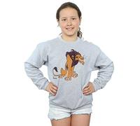 Disney Mädchen The Lion King Classic Scar Sweatshirt 5-6 Years Sport Grey