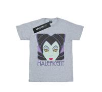 Disney - "Maleficent Cropped Head" T-Shirt für Damen (Grau) XL