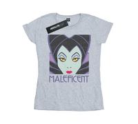 Disney - "Maleficent Cropped Head" T-Shirt für Damen (Grau) XL