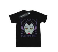 Disney - "Maleficent Cropped Head" T-Shirt für Damen (Schwarz) L
