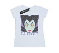 Disney - "Maleficent Cropped Head" T-Shirt für Damen (Weiß) L