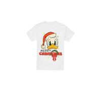 Disney - "Merry Christmas" T-Shirt für Herren (Weiß) 2XL