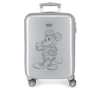 Disney Mickey 100 Grauer Kabinenkoffer 37 x 55 x 20 cm starres ABS-Seitenkombinationsschloss 34 l 2 kg 4 Doppelrollen Handgepäck