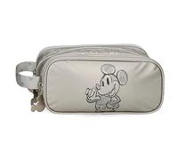 Disney Mickey 100 Triple Case Grau 22x10x9 cm Polyester