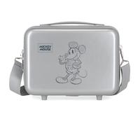Disney Mickey 101 Anpassbarer Kulturbeutel mit grauem Schultergurt 29 x 21 x 15 cm starres ABS 9,14 l 0,6 kg
