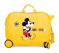 Disney Mickey 3D Kinderkoffer Ocker 50x38x20 cm Starres ABS Seitlicher Kombinationsverschluss 34L 1,8 kg 4 Rollen Handgepäck