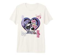 Disney Mickey And Friends Anime Style Daisy And Minnie Heart Premium T-Shirt