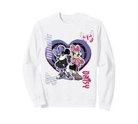 Disney Mickey And Friends Anime Style Daisy And Minnie Heart Sweatshirt