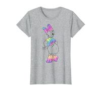 Disney Mickey And Friends Daisy Duck Tie Dye T-Shirt, Damen, Grau Meliert, XL